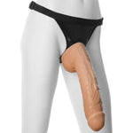Doc Johnson Vac-U-Lock - Hung - Made of R5 PVC - 12 Inch Dildo with Massive 8.5 Inches of Girth - F-Machine and Harness Compatible - Vanilla