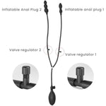 Inflatable Anal Plug Sex Toys With 2 Anal Balls Silicone Butt Plug Anal Toys Butt Expand Trainer Anal Dildos For Women Men Couples Anal Training Anal Sex Toy Anal Pump Dildo