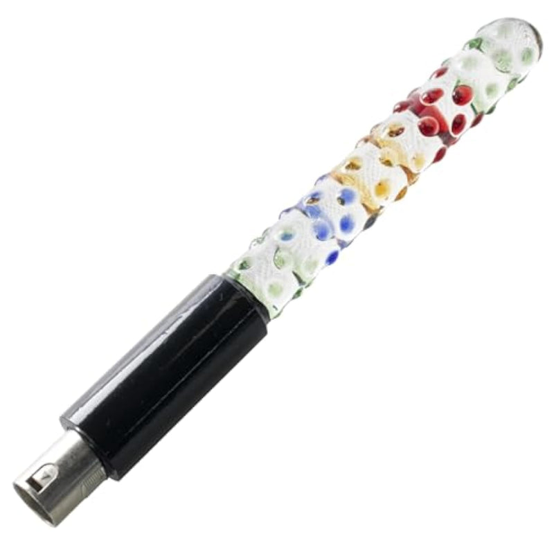 Glass Crystal Dildo Sex Machine Attachments With 3Xlr Connector Wireless Adult Toy For Men And Women (13.5Cm/5.31In Length-A)