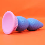 Big Strawberry Anal Plug Adult Sex Toy For Beginner, Fantasy Huge Silicone Butt Plug Trainer, G Spot Anal Adult Toy For Men Women Couples (Blue)