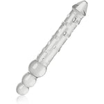 Glass Butt Plug 7.87’’ Long Anal Plug Crystal Anal Dildo For Prostate Massage G-Spot Stimulation Adult Sex Toys For Men Women Couples