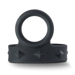 Performance Vs6 Silicone C Ring & Ball Strap - Puria Platinum Cured Silicone - Pure Stainless Steel 3 Position Quick Nickel Free Snaps - Harder Erections. Last Longer - Sex Toy For Men