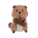 Bashful Beaver Plush Stuffed Animals For Kids, Soft Cute Plush Toys For Baby Girl And Boy, Fluffy Bashful Beaver Brown