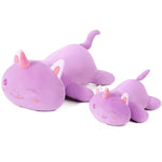 Unicorn Plush Pillow Cute And Soft Unicorn Cat Stuffed Animal Kawaii Plushie Toy Hugging Pillow Great Gift For Kids And Adult, 20",Purple