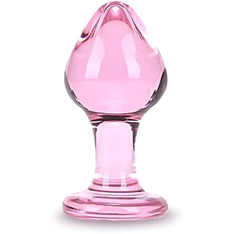 Large Anal Plug Crystal Mushroom Butt Plug Glass Massage Bum Plug Sex Toy For Women Men Masturbation Transparent