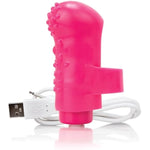 Charged Fingo Vooom – Pink Finger Vibe – Waterproof, Discreet Mini Clitoral Toy For Women – 10-Function Bullet Massager