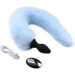 Anal Plug Fox Tail Anal Plug Vibrator With Remote Control Butt Plug Fox Tail Silicone Anal Toys Anus Toys Sex Toys For Women
