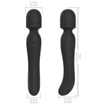 Swerve Dual-Function Rechargeable Power Wand Massager & G-Spot Vibrator, Ultra-Soft Silicone For Gentle Clitoral Stimulation, 5 Modes & Intensities, Adult Sex Toys For Women & Couples (Black)