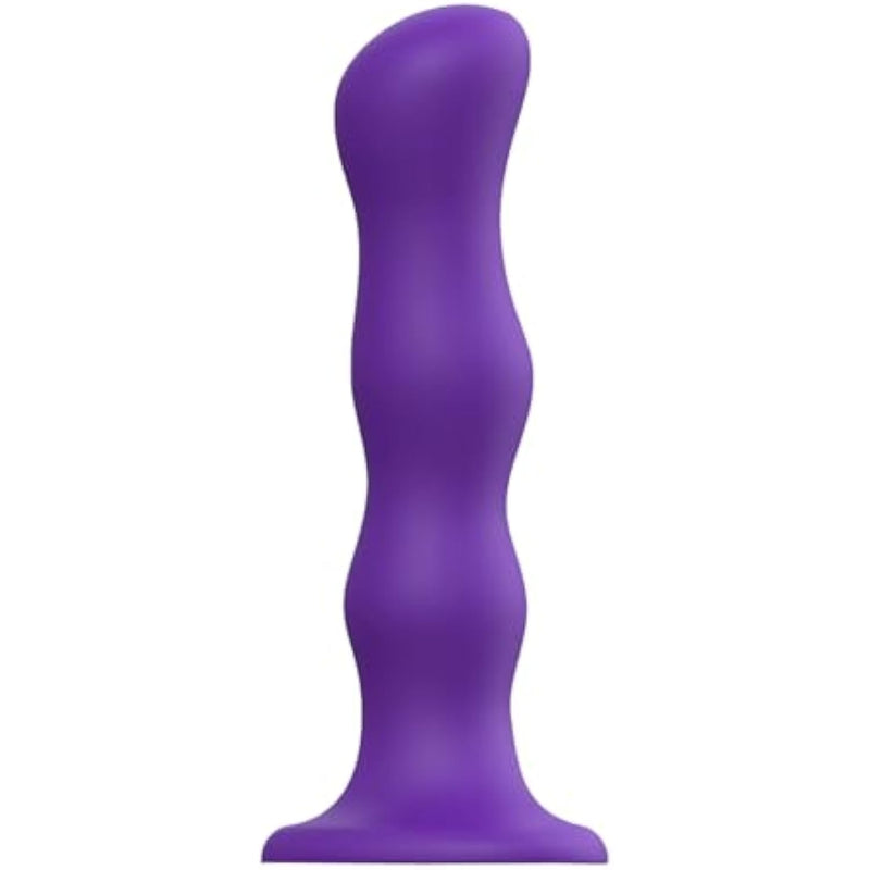Dildo Geisha Ball - Ultra-Soft Liquid Silicone Dildo With Flexible Design & Responsive Internal Balls - Suction Cup Dildo Ideal For Vaginal & Anal Pleasure (Purple – X-Large)
