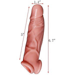 Reusable Sleeves Sk1330 Girth For Men Extender Enlarger Extension Enhancer Ball Stretch Sleeve Girth Best Gift-(Flesh-Colored/Sk)
