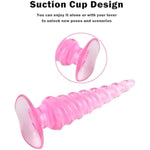 2Pcs Small Butt Plug, Anal Training Set For Anal Sex Beginners Dildo Soft Silicone Anal Sex Toys With Thread Textures Universal Anal Plug For Adult Men Women Gay Couples