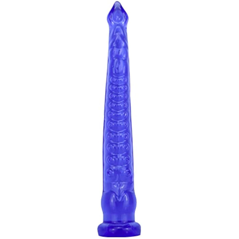 12.4" Extra Long Octopus Dildo Realistic Female Sex Toy, Rubber Tentacle Dildo Anal Plug Toy For Lesbian, Flexible Suction Cup Penis Adult Sex Toys (Blue)