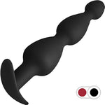 F-52 Cone Beads Anal Plug, Silicone Anal Beads Plug For Comfortable Long-Term Wear Prostate Massager Sex Toy With Narrow Flared Base & Long Neck For Men Women