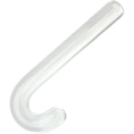 Glass Anal Hook Butt Plug Crystal G-Spot Dildo Realistic Candy Cane Pleasure Wand Vaginal Stimulation Prostate Massager Anus Stretcher For Women Men Transparent