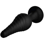 Lynx Silicone Vibrating Anal Plug w/Remote Control - Black