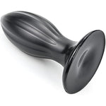 Pvc Anal Plugs Butt Plugs Anal Sex Toys With Suction For Masturbation Sex Toys For Men Women Couples (L) Black
