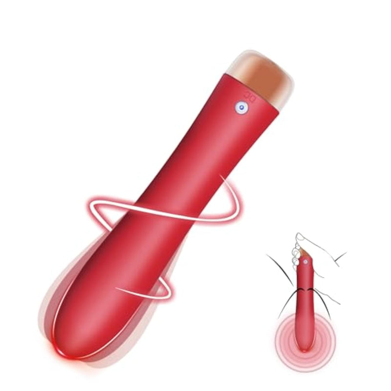 Vibrator Sex Toys Dildo, Powerful G Spot Vibrator Anal Toy With 10 Vibration Modes, Soft Silicone Dildo And Adult Toy - Usb Rechargeable Adult Sex Toys & Games For Couple (Red)