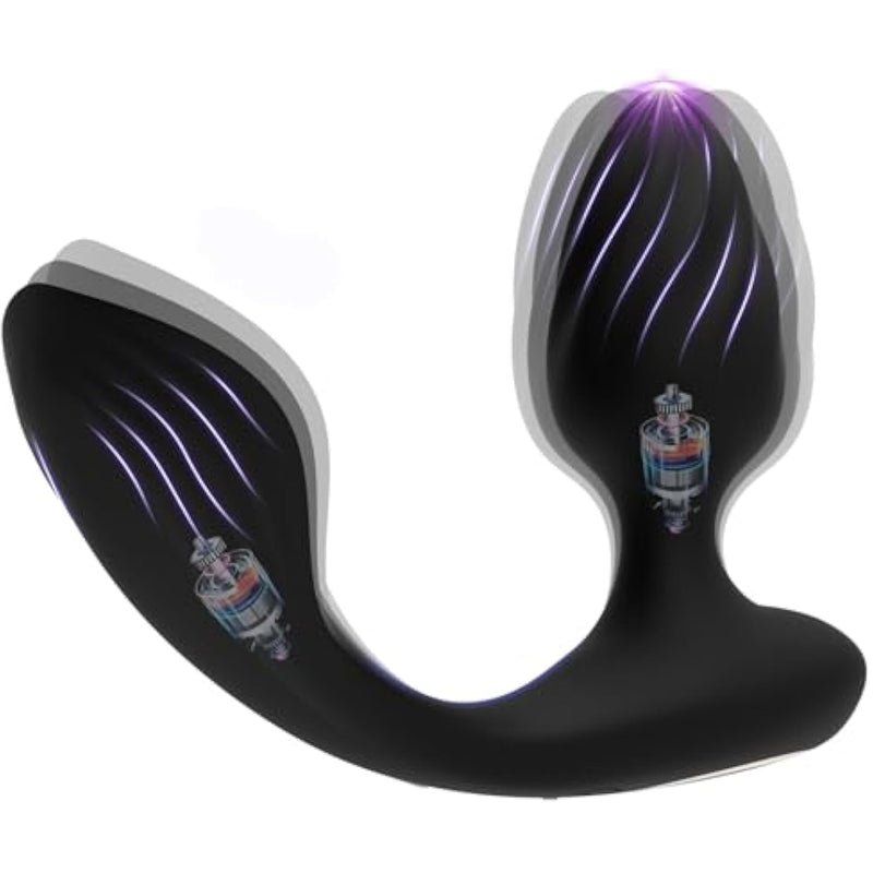 Anal Toy Male Sex Toys, Vibrating Butt Plug Prostate Massager Adult Sex Toys For Men/Women, 3 In 1 Remote Control Anal Plug Anal Beads Wearable Cock Vibrator Adult Toys For Couples With 10 Modes