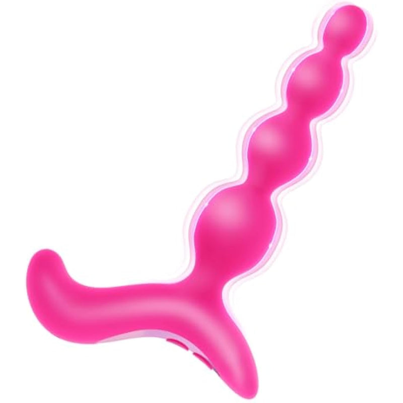 Vibrating Anal Beads Butt Plug - Sex Toys For Women And Men Anal Vibrator, Anal Toys Wand Prostate Massager, Adult Toys Vibrater Sex Novelties G Spot Dildo Sexual Pleasure Tools For Couples (Pink)
