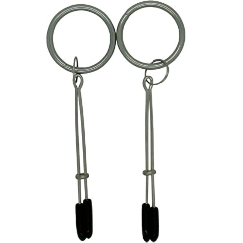 Tweezer Style Nipple Clamps - Adjustable Pressure, Easy To Use, Comfortable Rubber Tips - Elevate Your Erotic Nipple Play