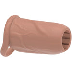 Usa Penis Sleeve | Cock Sheath | Size Large Girth Enhancer | Open Head For Sensitivity | Sexual Pleasure Enhancer For Men, Women & Couples | Nude Color, 4" L X 2.5" W