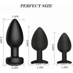 Anal Plug Vibrator With 3Pcs Butt Plug,Prostate Massager Anal Plug Vibrator,Wireless Remote Control 10 Frequency Vibration Mode, Adult Sex Toys & Games, Suitable For Men And Women And Couples Fun