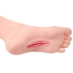 Male Masturbators Cup, Realistic Fetish Foot with Torso and Vaginal, Female Mannequin Foot Male Masturbation Stroker for Man (Left)