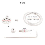Male Cock Cage Super Short Chastity Device Sm Penis Exercise Sex Toys With Catheter J12540 40Mm