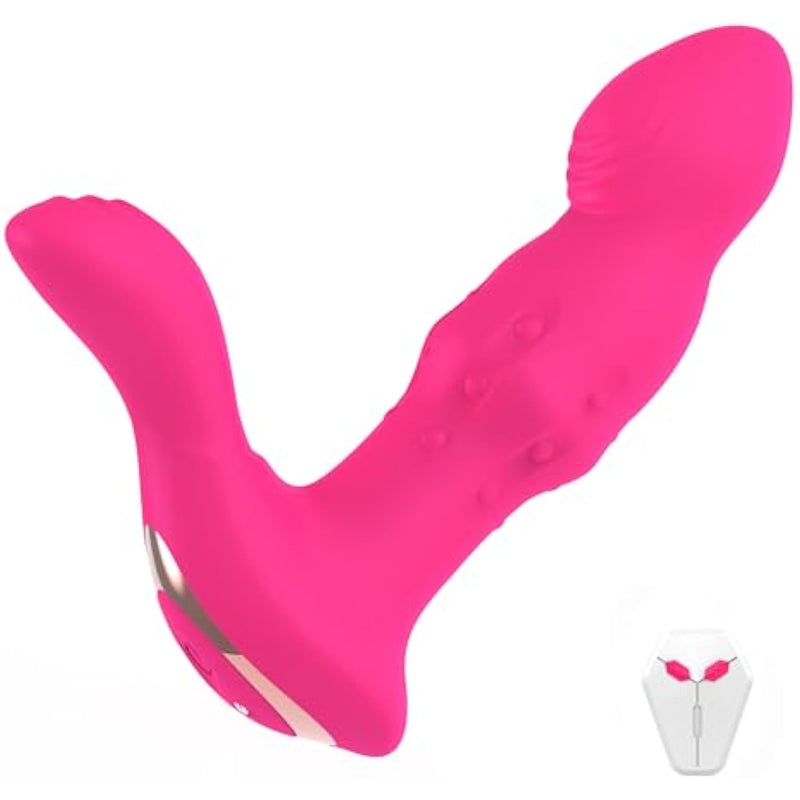 Sex Toys Anal Vibrator, Adult Toys Sex Toy For Men Prostate Massager, Male Masturbator Butt Plug Dildo Anal Beads Enema Products For Women With 9 Wiggling & 9 Thrusting Vibrating Modes Remote Control