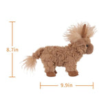 Charming Highland Cow Plush Stuffed Animals For Kids, Soft Cute Plush Toys For Baby Girl And Boy, Fluffy Charming Highland Cow Brown 8.7 Inches