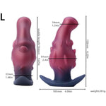 6.22In Huge Butt Plug Dragon Fruit Shape Prostate Massager, Big Butt Plug Wearable Giant Anal Fantasy Toy, Massive Butt Plug Training Soft Anal Stretcher Trainer For Advanced Men Women Couple Gay