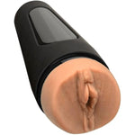 Doc Johnson Main Squeeze - Lela Star - Squeeze Plate for Precise Pressure - Twist End Cap to Control Suction - Discreet Premium Stroker - Male Masturbator, Vagina, Vanilla