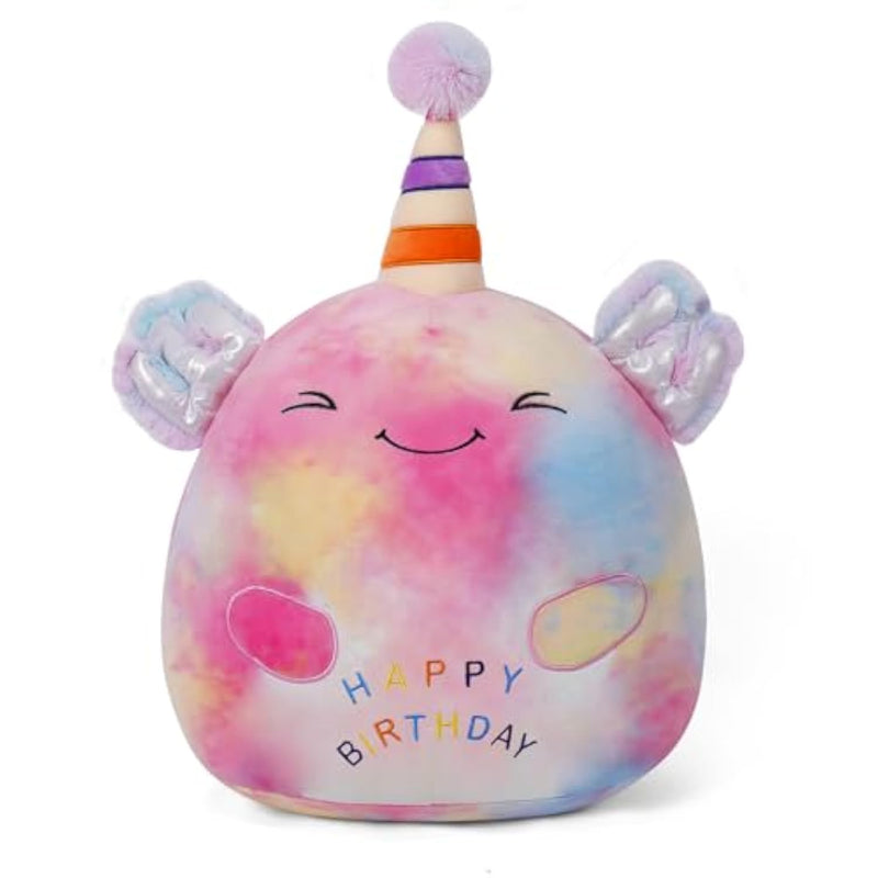 24 Lnch Happy Birthday Axolotl Stuffed Animal Birthday Plush Toy Plushies Pillow Soft Plushie Doll Gifts For Girls Boys Christmas Decoration