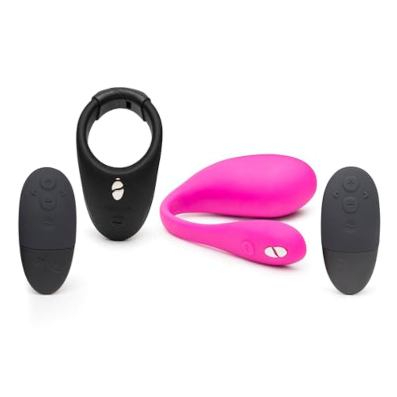 Jive 2 Pink Remote Control Wearable Egg Vibrator & Bond App Control Wearable Vibrating Cock Ring - Couples Sex Toys Bundle