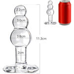 Glass Anal Plug, Crystal Glass Anal Plug,Anal Trainer, Crystal Butt Plug,Anal Expander Training Sex Toys Anal Masturbation Plug For Men Women Gay And Couples