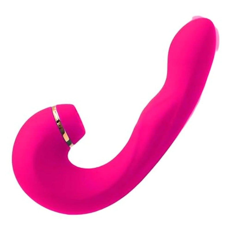 G Spot Clitoral Sucking Vibrator, 10 Frequency Massage Vibrations, Tongue Licking Mode, Usb Rechargeable, Adult Sex Toy (Baby Pink)
