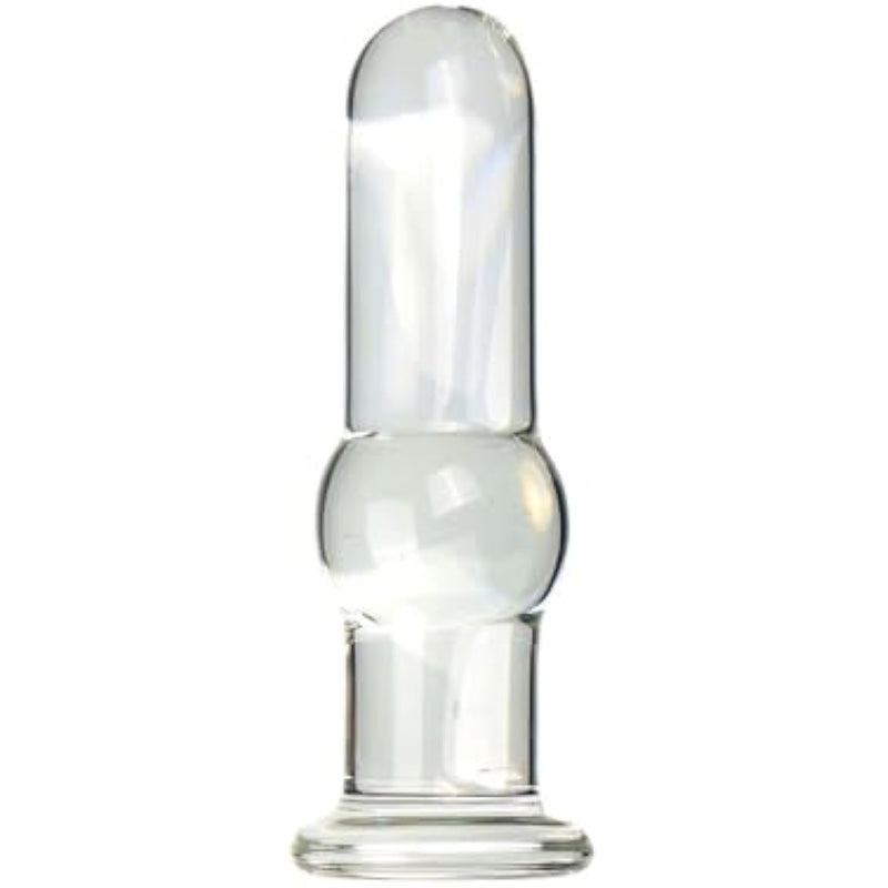 Glass Anal Beads,Butt Plug Trainer Prostate Sex Toys Butt Plug G-Spot Prostate Massager Sex Toy Anal Plug G-Spot Massager Crystal Butt Plug Expander Anal Sex Toys For Women Men(S)