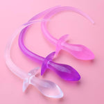 Dog Tail Anal Butt Plug - Anal Plug With Long Dog Tails Expander Plug Anal Sex Toy Anal Trainer For Women Gay Lesbian Couples (Pink)