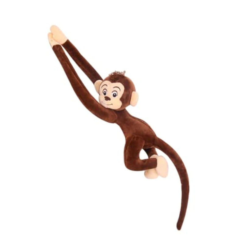 Monkeyplush Stuffed Animal,Hanging Stuffed Animal Monkeylong Arm Monkey Doll Plush Toy Curtain Monkey, 27.5 Inches (Brown)