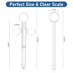Lube Applicator Vaginal Shooter – 2PCS Lube Applicators, Reusable Lube Shooter with Smooth Rounded Cap, Designed for Personal Use, Easy to Clean, Blue & White