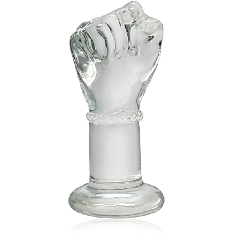 Glass Crystal Anal Plug Fist Hand Butt Plug, G-Spot Anal Pleasure Trainer, Transparent Extra Large Sm Anal Plugs Butt Plug Dildo Penis For Women Men Masturbation (M)