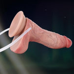 Inflatable Ejaculation Dildo Expanding Anal Sprayer,Silicone Cumming Stimulator Sex Toy For Adult, Squirting Butt Plug With Powerful Suction Cup