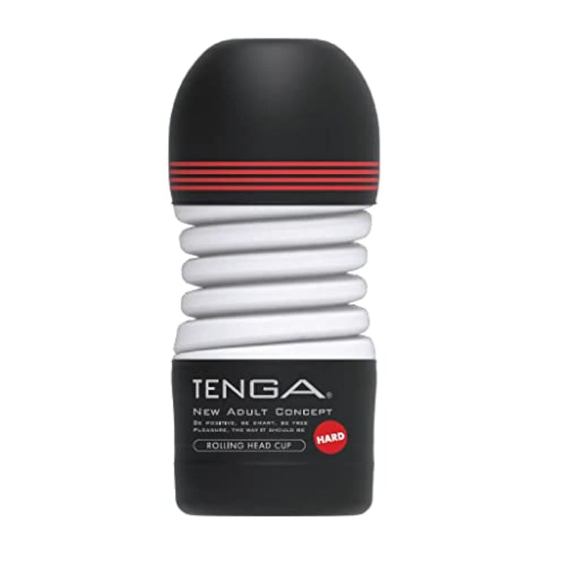 TENGA TOC-203H Strong Rolling Head Pre-Lubricated Male Masturbator Vacuum Cup with Powerful Suction Black