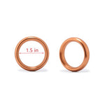 Metal Cock Testicle Ring Without Edges, Sexual Stimulation Device Prolonged Erection Sex Toy for Men(Gold, Small)