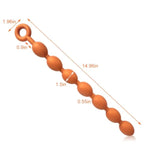 Liquid Silicone Anal Plug Extra Long Anal Beads Butt Plug With Safe Pull Ring Design Anal Chain Anal Sex Toys Adult Sex Toys For Women Men And Couples (S)