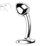 Stainless Steel T-Bar Anal Plug for Advanced Users: Prostate Massager and G-Spot Stimulator