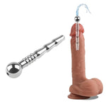 Stainless Steel Urethral Sounds Penis Plug Hollow Urethral Dilator Male Short Urethral Catheter Plug Sex Toy For Men Urethral Stimulation Masturbation (3.34Inch)