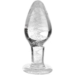 Lynx Glow in The Dark Glass Anal Plug - Large