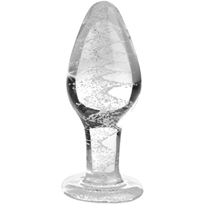 Lynx Glow in The Dark Glass Anal Plug - Large