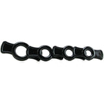 Doc Johnson Titanmen - 4 C-Ring Set - Helps Create Firmer and Thicker Erections - Side Tabs for Easy Removal and Adjustment - Black